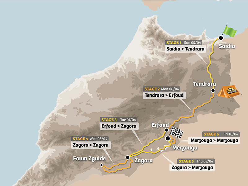 Raid Marruecos | Maroc Challenge | Mapa spring 2020 Raid Marruecos | Maroc Challenge | Mapa spring 2020